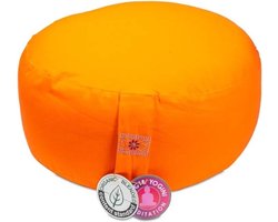 Meditatiekussen - Yogi & Yogini - Biologisch Katoen - Boekweit - Oranje