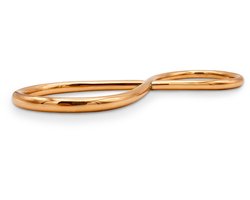 Meditech Europe Koperen Lemniscaat 21 cm - Liggende acht - Gelakt - Handgemaakt