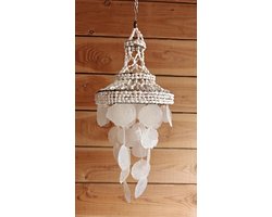 Medium Ibiza hanger Capiz - schelpen hanger - interieur- uniek - strand - tropisch - decoratie - sfeer hanger - schelp - ibiza style - capiz - XL - boho style
