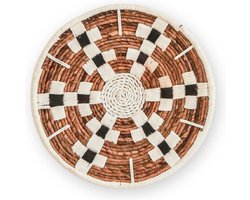 Medium Wall Decor Ronde Boho Wandmand of Platte Kom TAMAN gemaakt van Bananenvezel