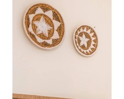 Medium wanddecoratie | Wandmand | Decoratieve schaal GUMA gemaakt van bananenvezels