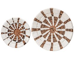 Medium wanddecoratie | Wandmand | Wandmand | Decoratieve schaal HUTAN gemaakt van bananenvezels
