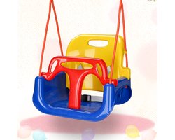 Meegroeiende schommel voor baby en kind, afneembare rugleuning en bescherming, vanaf 6 maanden