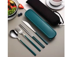 Meeneem Bestek - 4-Delig - Reisbestek - RVS - Reisbestek Set