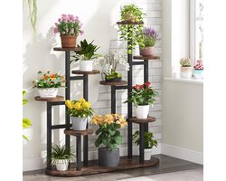 Meerlagige Plantenstandaard voor Binnen - Hoogte Plantenrek en Bloemenstandaard voor Tuin en Woonkamer