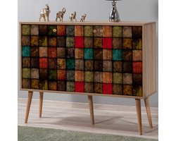 Mega-723 Consoles | 100% MELAMINE | Sonoma eiken - Asir Group - Dressoir - Bruin; Multicolor - Melamine; Spaanplaat