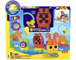 MEGA Bloks Beweeg en swing rups - 30 blokken - Bouwstenen met geluiden