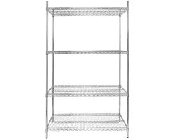 Mega-M Storage - Draadstelling - Verchroomd staal - Grote capaciteit - Hoge belastbaarheid