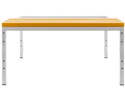 Mega-M - Untergestell mit WPC-Sitzbank - für Spind/Garderobenschrank - 80 x 80 x 43 cm