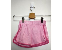 Meisjes korte broek Happy roze wit Maat 158/164
