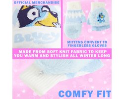 Meisjes Wintermuts en Handschoenen Set: Warm Gebreide Muts, Liefdevolle Kinderaccessoires (3-6 Jaar)