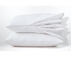 Meisterhome ® 50 cm x 70 cm insteek nekkussen verenkussen hoofdkussen - kussens slaapkamer - voor hoofd, nek en schouders - tegen nekklachten. Verenkussen ''Het echte slapen begint bij Meisterhome''