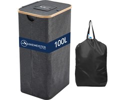 Meisterhome® Flessenmand met flessentas – Statiegeld prullenbak voor lege flessen & blikken – Recycle bak – Afvalscheidingsbak – Statiegeld container - 100L