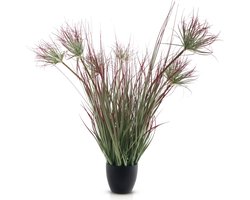 Meisterhome® Kunstplant Cypergras 90 cm – Watergras / Papyrus – Inclusief Pot – Onderhoudsvrij – Frisse Kamerplant