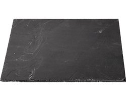 Meisterhome - Serveerplank Leisteen Zwart - 30x30 cm - 1 cm dik - serveer plank
