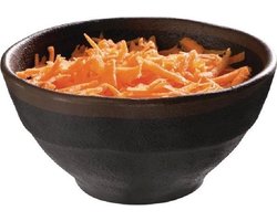 Melamine schaaltje marone - ø11 x h5 -5 cm - Set van 4 stuks