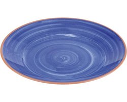 Melamine serveerschaal "la vida", \xf832 cm, blauw, set van 2 stuks