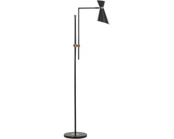 MELAWI - Vloerlamp - Zwart - Ijzer