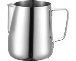 Melkopschuimkan - Melkkannetje - RVS - Barista - 600ML - Melkkannetje opschuim - Milk Pitcher - Espressomachine - Barista Essentials
