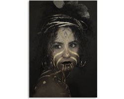 Melli Mello African Beauty - Wall-art - 80x120cm - Plexiglas - Woonaccessoire - Wanddecoratie - Kunst - Art - Interieur - Schilderij - Poster