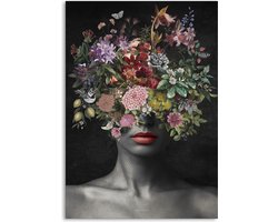 Melli Mello Floral thoughts - wall art - 70x100cm - Dibond - Woonaccessoire - Wanddecoratie - Kunst - Art - Interieur - Schilderij - Poster