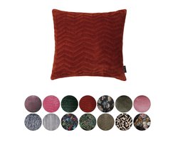 Melli Mello Heartbreaker - Sierkussen - 45x45cm - Roest Terra - Velvet - inclusief binnen kussen - met print