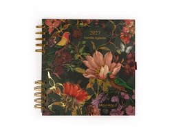 Melli Mello - Love Birds - Familie Agenda - 2027 - Botanisch - Groen