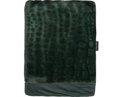 Melli Mello Luxe Plaid 130x170cm - Groen -Luxe Fleecedeken: Plaid voor Stijlvolle Decoratie- Flanel Fleece Plaid voor Bank, Bed en Decoratie - Extra Zacht en Comfortabel - Be My Baby