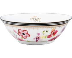 Melli Mello - Nora Dots - Serveerschaal 23 cm - Porselein - Polkadots - Gouden Rand