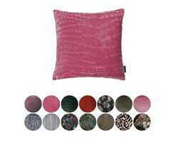 Melli Mello Sweet Escape - Sierkussen - 45x45cm - Roze - Velvet - Inclusief binnen kussen - met print