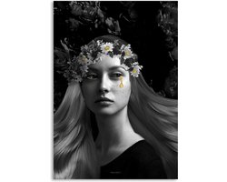 Melli Mello - Tears of gold - Wall art - 70x100cm - Dibond - Woonaccessoire - Wanddecoratie - Kunst - Art - Interieur - Schilderij - Poster