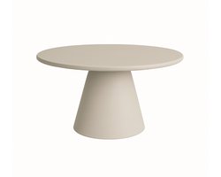 Mello Eetkamertafel rond beige 130 cm