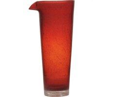 Memento-Originale glazen waterkan - rood - 1 L - handgemaakt