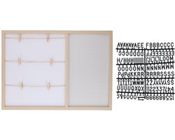 Memo bord/fotolijst met 145 letters 57 x 41 cm - Letter memobord