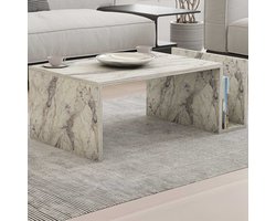 Memo Salontafel | 100% MELAMINE | Freesia marmer - Asir Group - Salontafel - Beige - Spaanplaat
