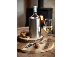 Mémoire® Impériale - Dubbelwandige Wijnkoeler - Champagne koeler - RVS Wijnkoeler - Laser gegraveerde wijnkoeler - Horeca Kwaliteit Wijnkoeler - ijsemmer voor wijn - Champagne koeler zonder ijs