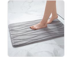 Memory-Schuim-Badmat-Douchematt-Antislip-Grijs-41x61cm