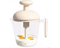 Mengbeker - Blender - Keukengereedschap - Garde - Handpers - Transparante behuizing - Draagbaar - Geschikt voor het mixen van beslag, smoothies, room, boter, etc.
