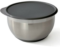 Mengkom met deksel grijs 24 cm - Grijs -