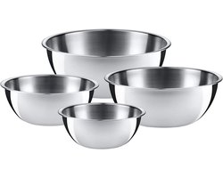 Mengkom Set 4-Delig – Stapelbaar – 304 Roestvrij Staal – 16-24cm