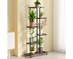 MensStore Plantenstandaard - Plantenstandaard binnen - Plantenrek - Planten Standaard - Plantenhouder - 6 Lagen - 7 Potten - 106cm hoog