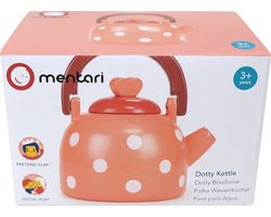 MENTARI Keukentje - Fluitketel Dotty - 10X8X11Cm - Hout - 3 Jaar