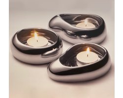 Menu - Outlet Mini Magma Stone set a 3 stuks - - Zilver
