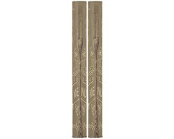 Menu voor een restaurant Cafe met vork Kaki Koelkast Deur Handvat Covers Set van 2 Vaatwassers Grill Magnetron Kast Deur Doek Bescherm Keukenapparaat Schoon