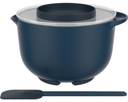 Mepal Beslagkom 3-delig (beslagkom + deksel + spatel) Chef it - Schaal - Hittebestendige silliconen: tot 250°C - Magnetron- en vaatwasmachinebestendig - Bakspullen - Navy