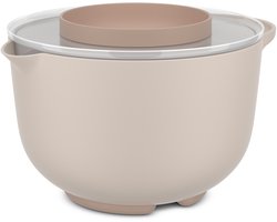 Mepal Beslagkom met spatdeksel Chef it - 3000 ml - Schaal - Magnetron- en vaatwasmachinebestendig - Bakspullen - Chalk