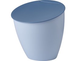 Mepal Calypso afvalbakje – 2,2 liter – Afvalbakje aanrecht met deksel – Duurzaam afvalbakje – Nordic blue