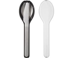 Mepal - Ellipse bestekset 3-delig - Mes, vork en lepel - RVS - Nordic black
