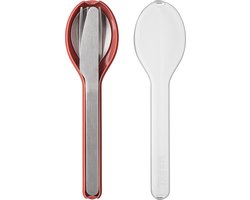 Mepal - Ellipse bestekset 3-delig - Mes, vork en lepel - RVS - Vivid mauve