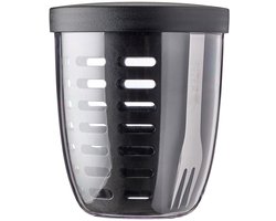 Mepal - Ellipse fruit & veggie pot - 600 ml - Incl. vorkje - Nordic black